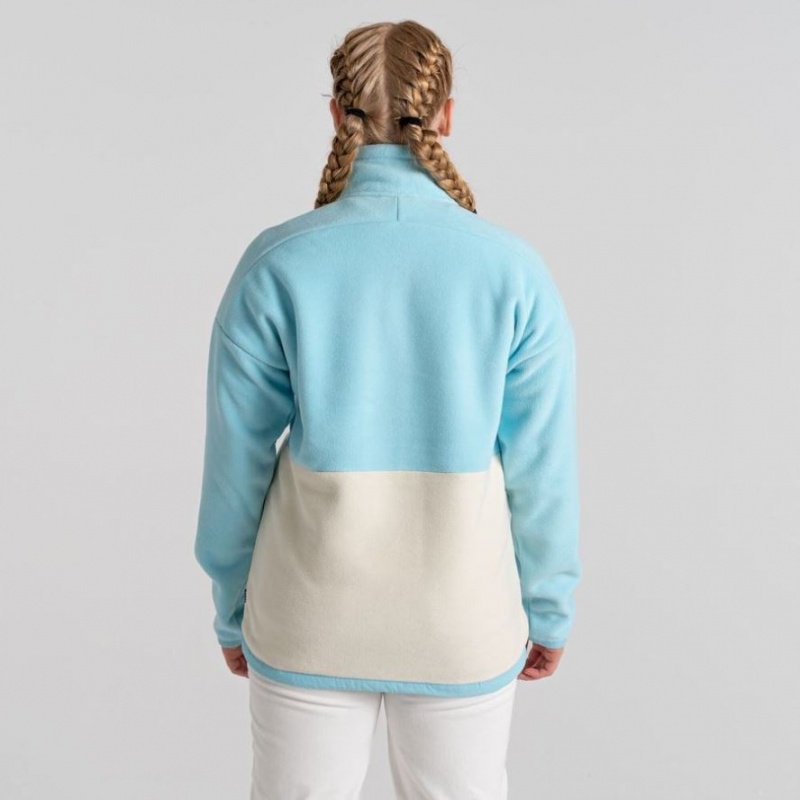 Chandails En Molleton Craghoppers Spindle Half Zip Femme Turquoise | YFUH12745