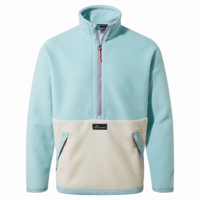 Chandails En Molleton Craghoppers Spindle Half Zip Femme Turquoise | YFUH12745