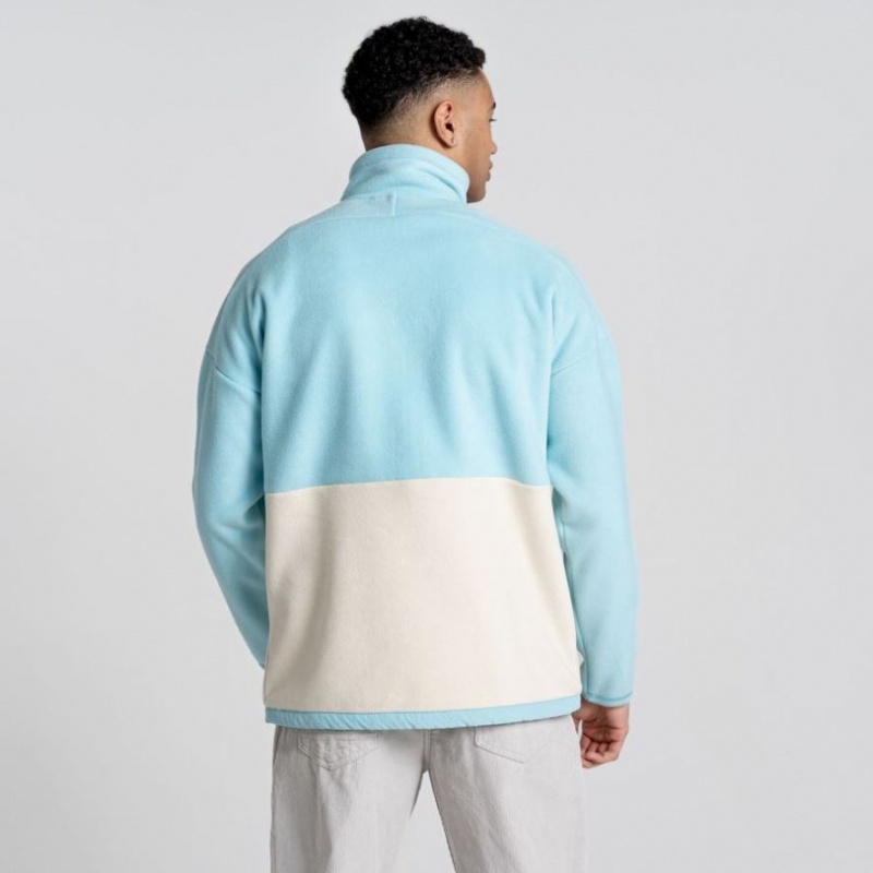 Chandails En Molleton Craghoppers Spindle Half Zip Homme Turquoise Clair | SWDB79261