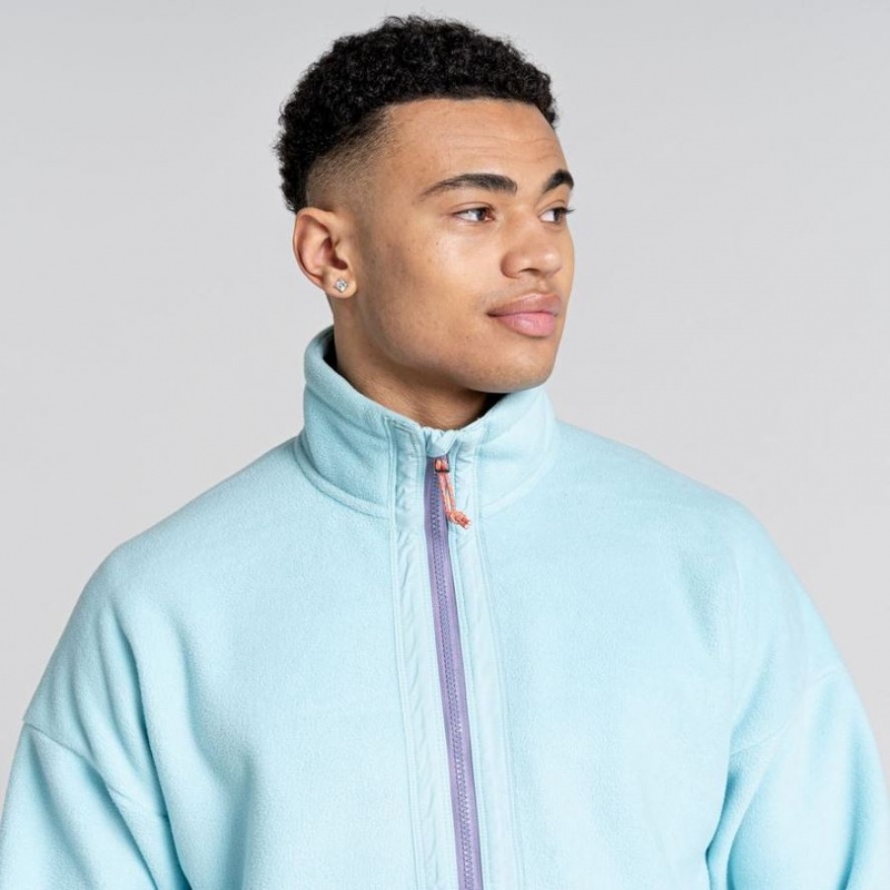 Chandails En Molleton Craghoppers Spindle Half Zip Homme Turquoise Clair | SWDB79261