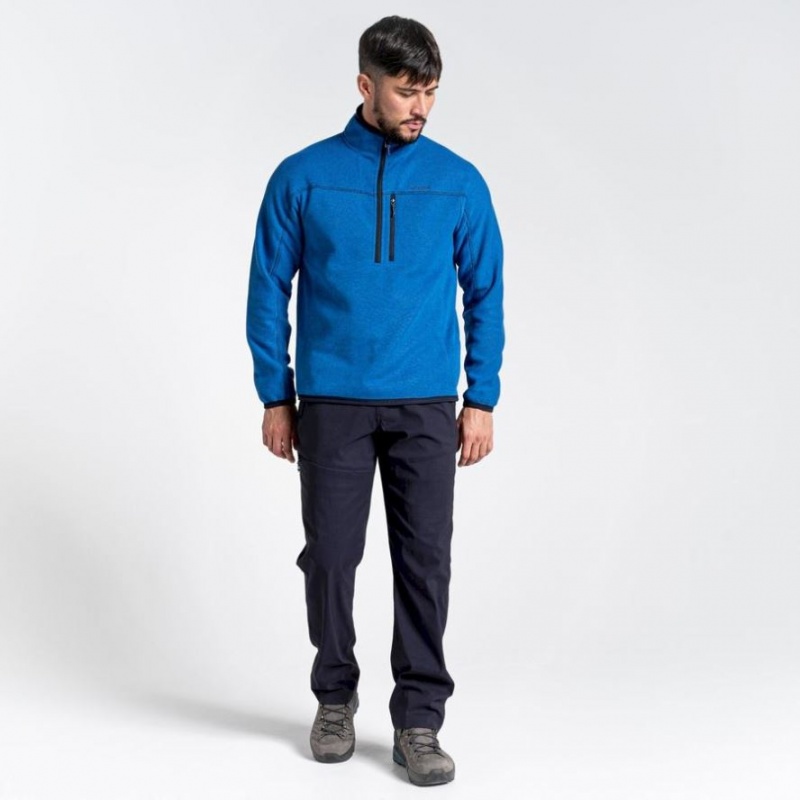 Chandails En Molleton Craghoppers Torney Half Zip Homme Bleu | JFCB30842