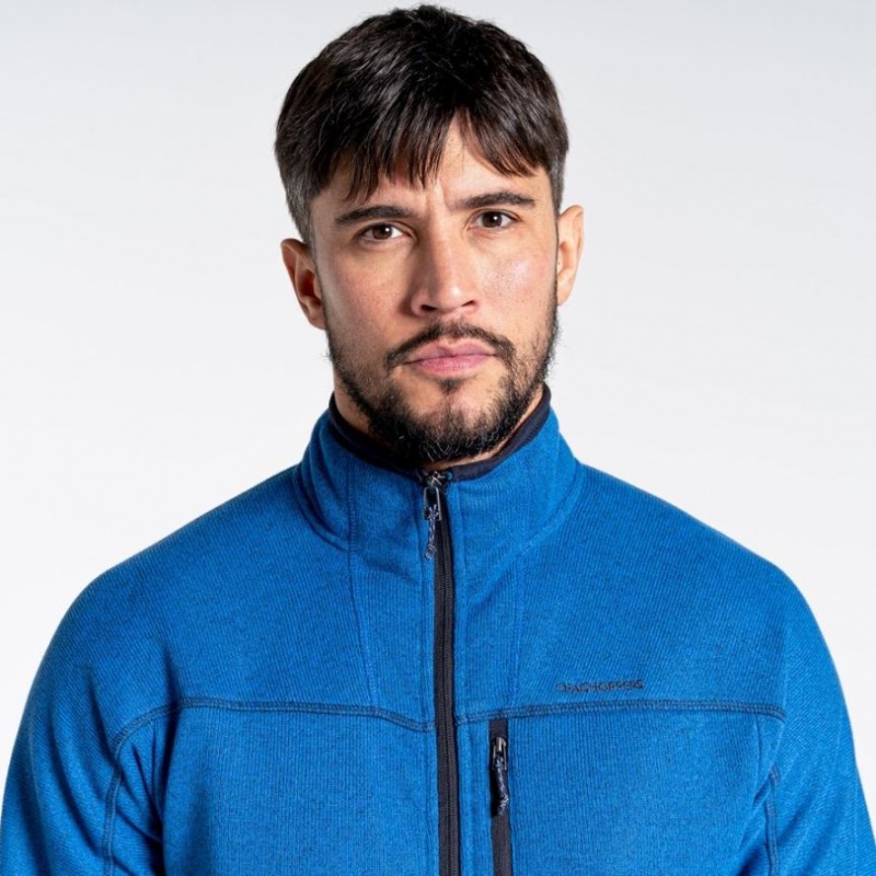 Chandails En Molleton Craghoppers Torney Half Zip Homme Bleu | JFCB30842