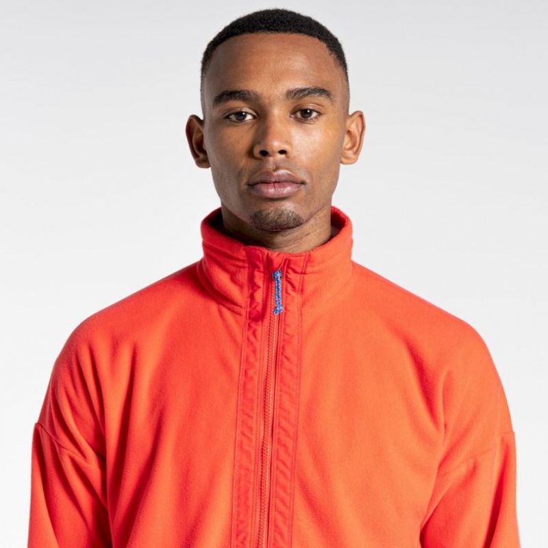 Chandails En Molleton Craghoppers Welwood Half Zip Homme Orange Bleu | KMCI25601