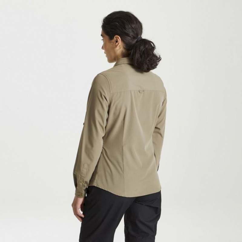 Chemises Craghoppers Expert Kiwi Long Sleeve Femme Kaki | LPJM46715