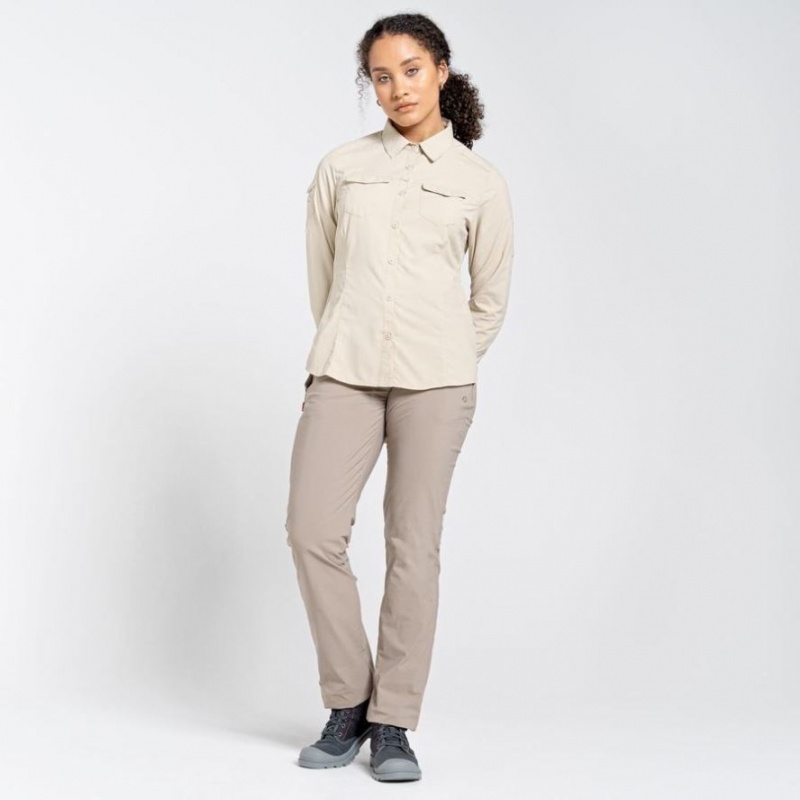 Chemises Craghoppers NosiLife Adventure II Long Sleeve Femme Kaki | ZEBR37856