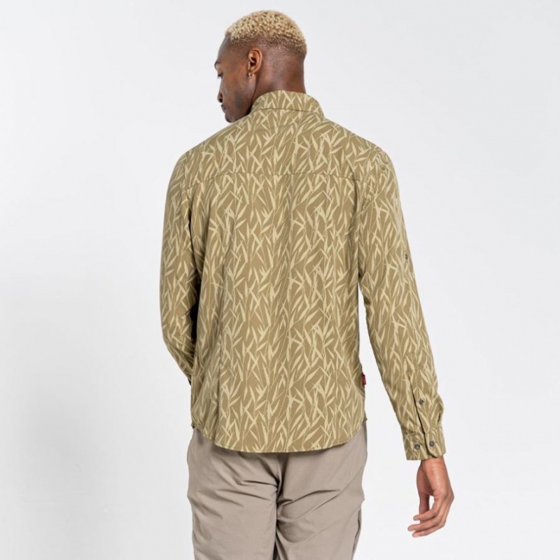 Chemises Craghoppers NosiLife Pinyon Long Sleeve Homme Vert Olive | PUKC58102