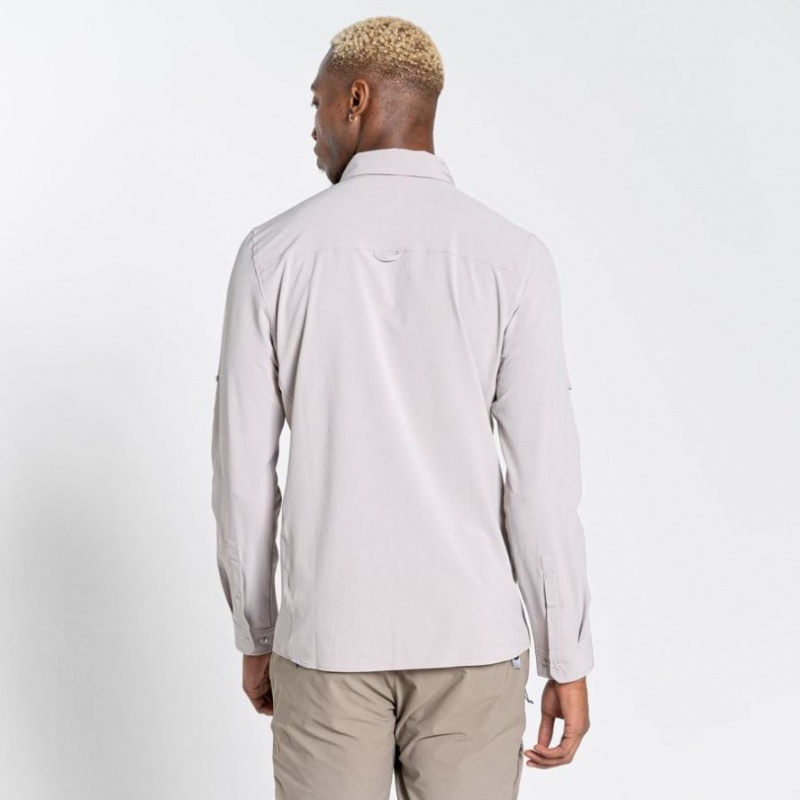 Chemises Craghoppers NosiLife Pro IV Long Sleeve Homme Blanche | NPEZ16985