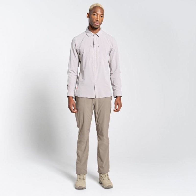 Chemises Craghoppers NosiLife Pro IV Long Sleeve Homme Blanche | NPEZ16985