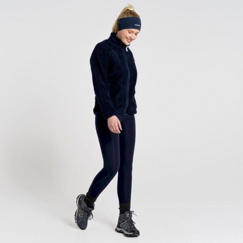 Leggings Craghoppers Compression Thermal Femme Bleu Marine | RTHB73421