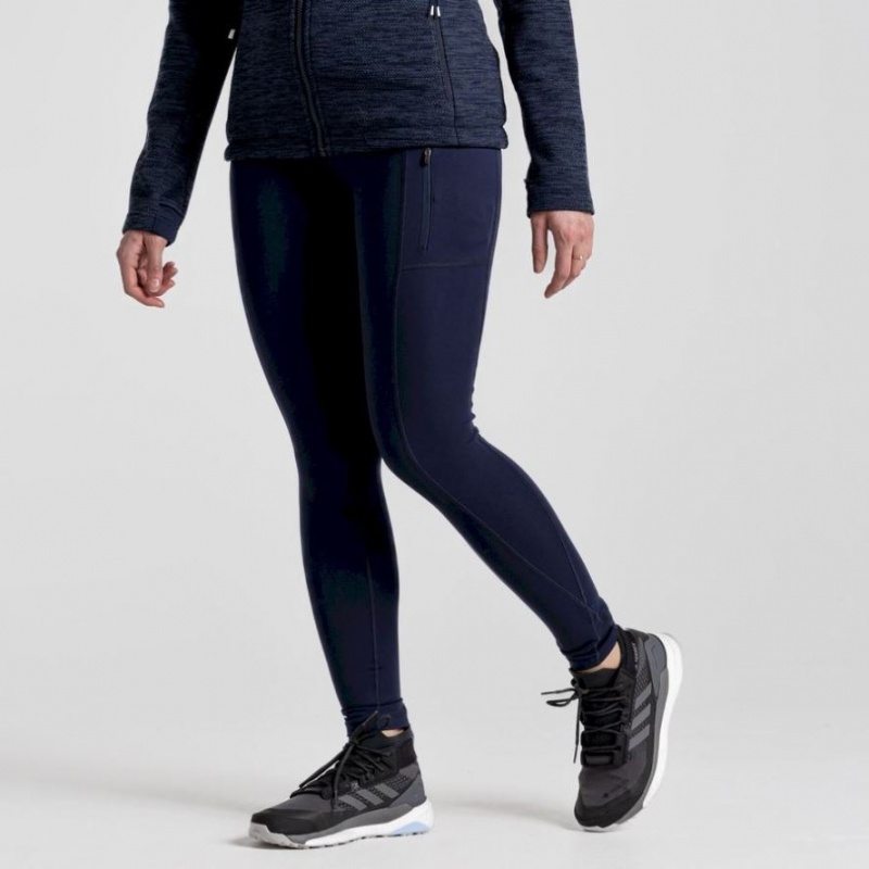 Leggings Craghoppers Kiwi Pro Femme Bleu Marine | OSTL51048