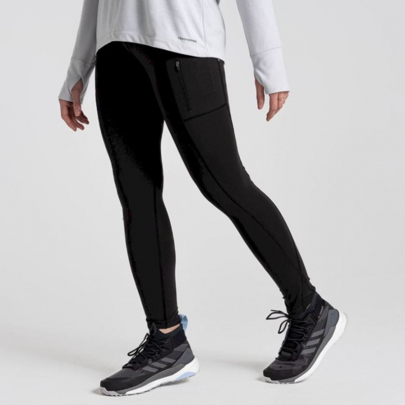 Leggings Craghoppers Kiwi Pro Femme Noir | YCFR18695