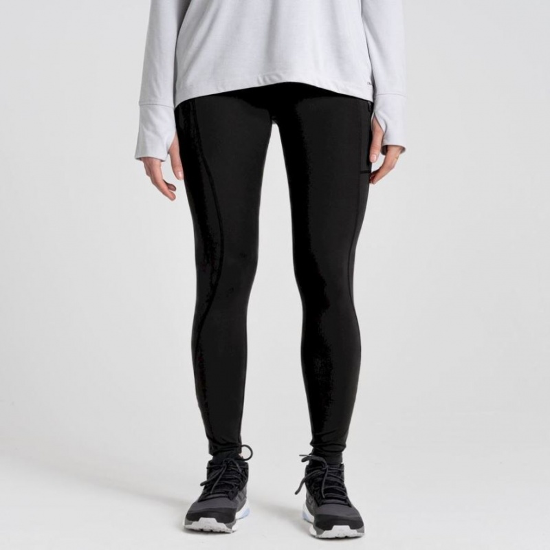 Leggings Craghoppers Kiwi Pro Femme Noir | YCFR18695