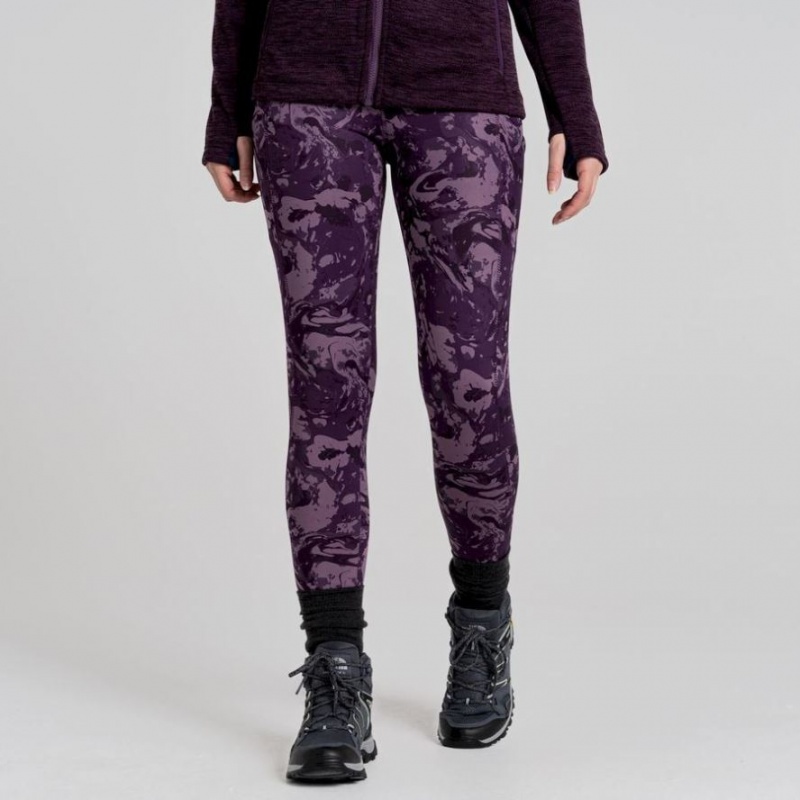 Leggings Craghoppers Kiwi Thermal Femme Violette | JKDE43785