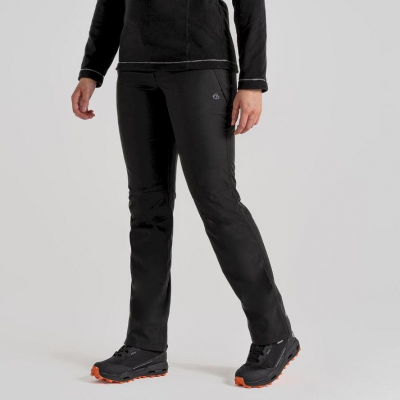 Pantalon Craghoppers Airedale II Imperméables Femme Noir | SLZQ37869