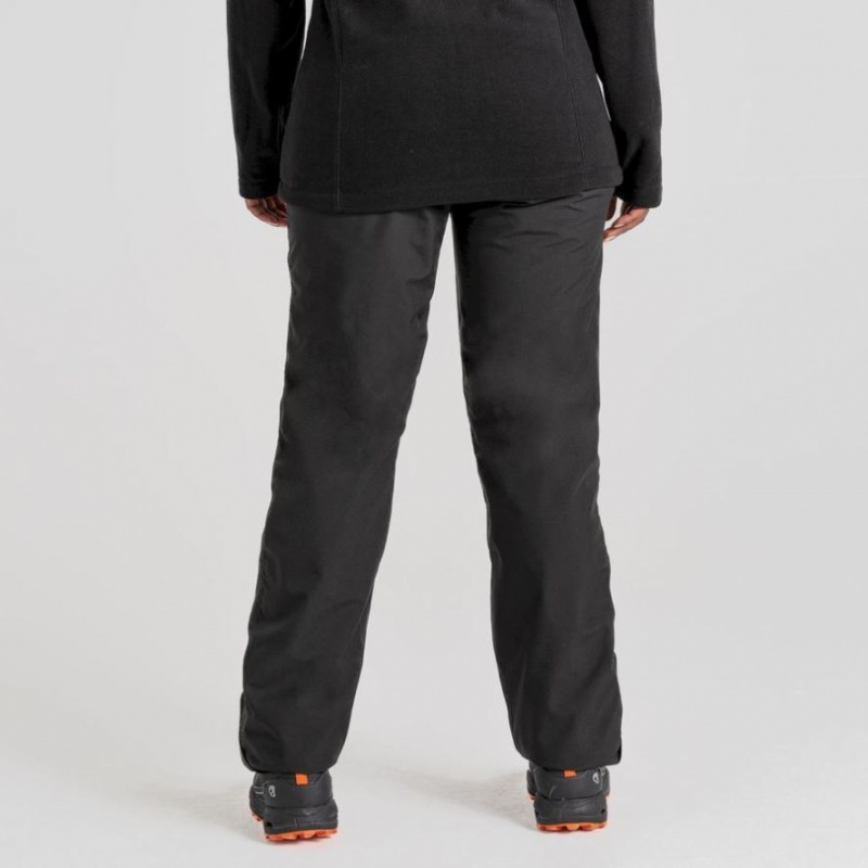 Pantalon Craghoppers Aysgarth II Thermo Imperméables Femme Noir | TLSU27931