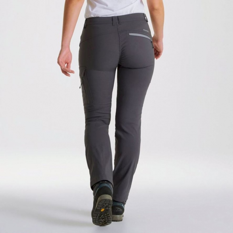 Pantalon Craghoppers Kiwi Pro Expedition Femme Grise Foncé | CVJL13876