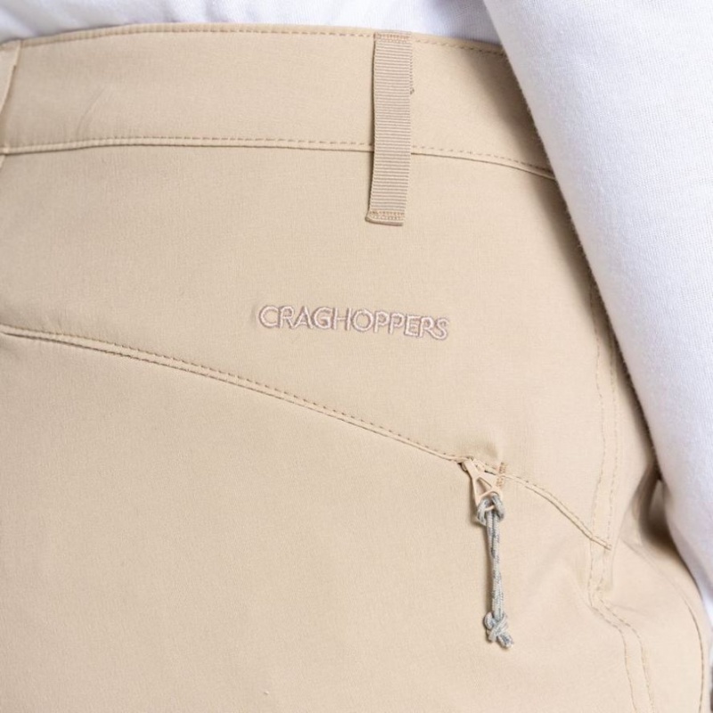 Pantalon Craghoppers Kiwi Pro II Crop Femme Beige | DXWT30426