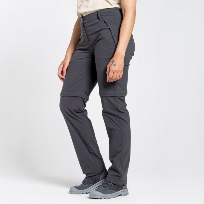 Pantalon Craghoppers NosiLife Pro II Femme Noir | QSTR64031