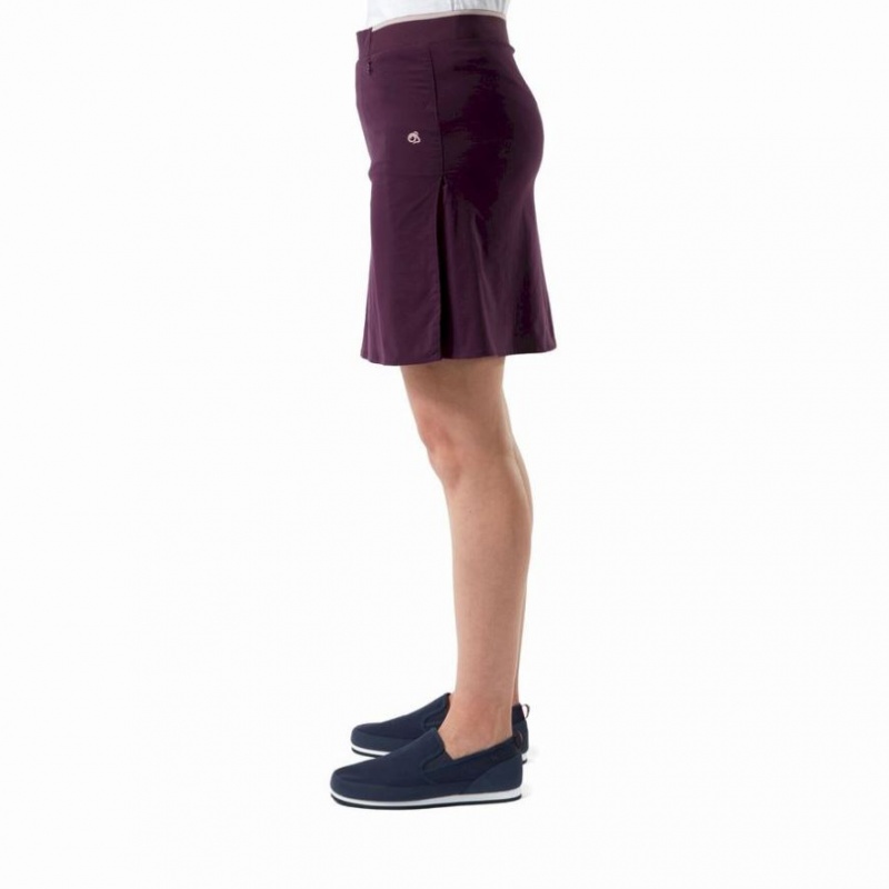 Shorts Craghoppers NosiLife Pro Skort Femme Bordeaux | QGIA39428