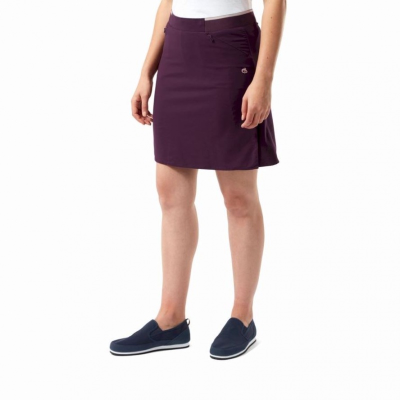 Shorts Craghoppers NosiLife Pro Skort Femme Bordeaux | QGIA39428