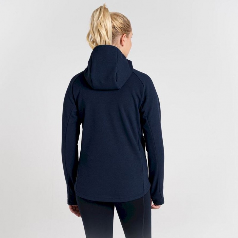 Sweat À Capuche Craghoppers Dynamic Pro Femme Bleu Marine | KDQX78215