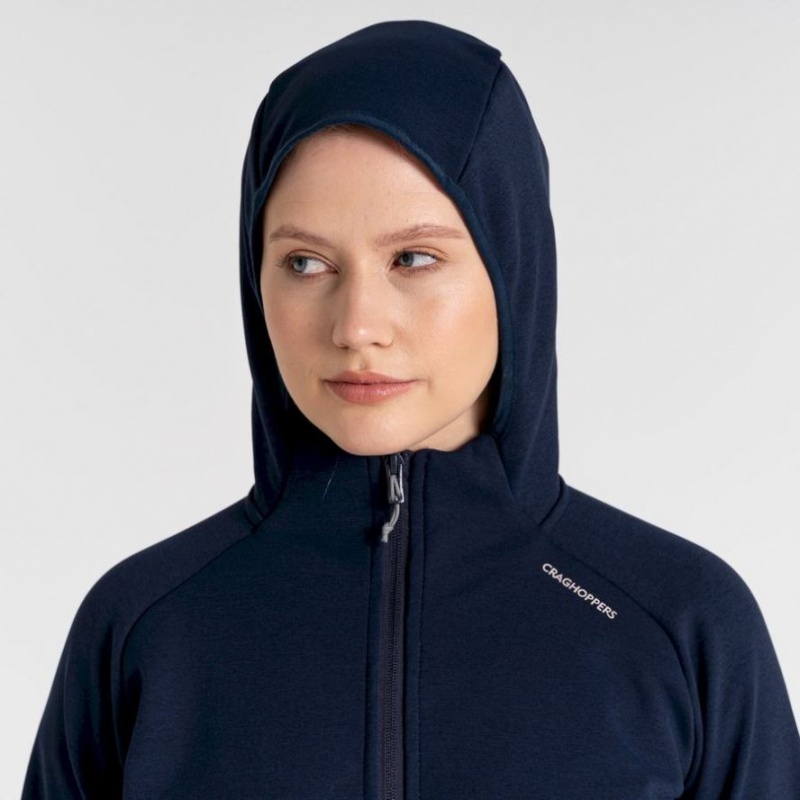 Sweat À Capuche Craghoppers Dynamic Pro Femme Bleu Marine | KDQX78215