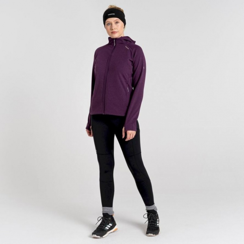 Sweat À Capuche Craghoppers Dynamic Pro Femme Violette | FOKE54062