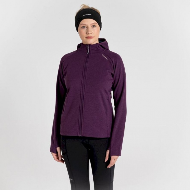 Sweat À Capuche Craghoppers Dynamic Pro Femme Violette | FOKE54062