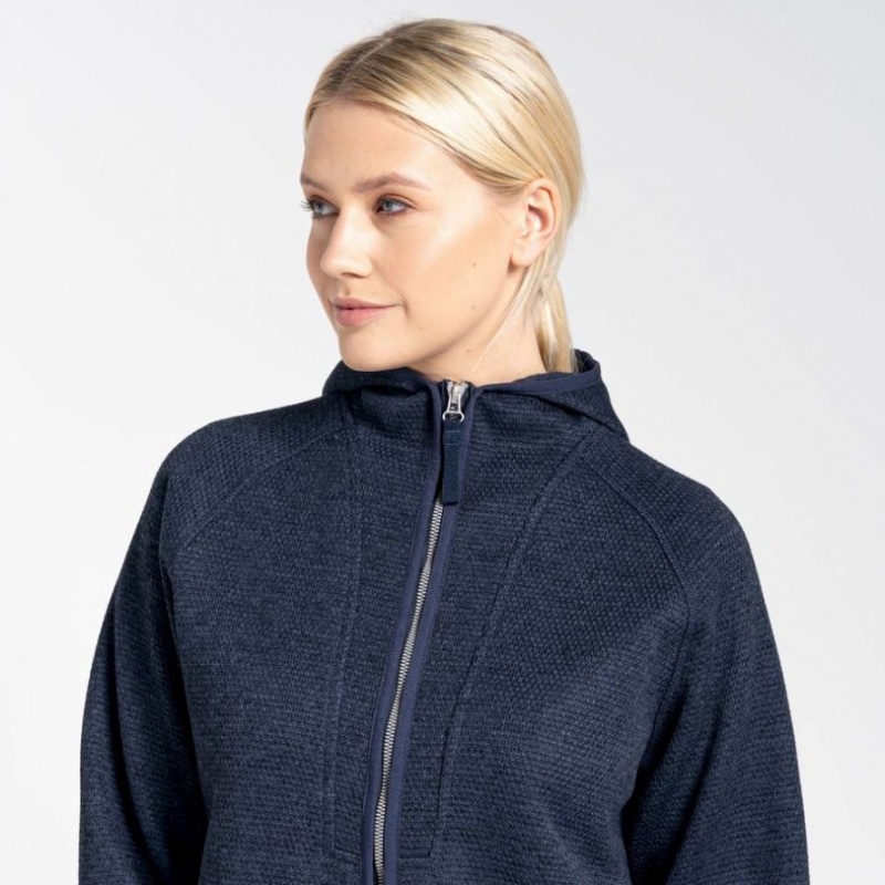 Sweat À Capuche Craghoppers Elena Femme Bleu Marine | VOET83210