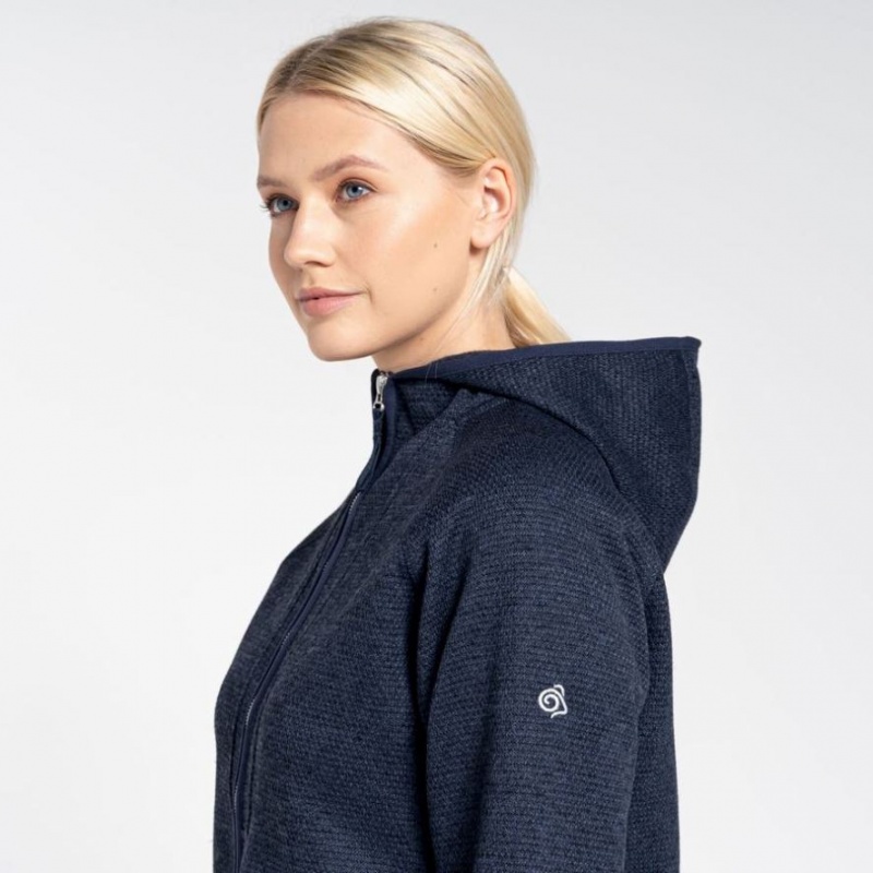 Sweat À Capuche Craghoppers Elena Femme Bleu Marine | VOET83210