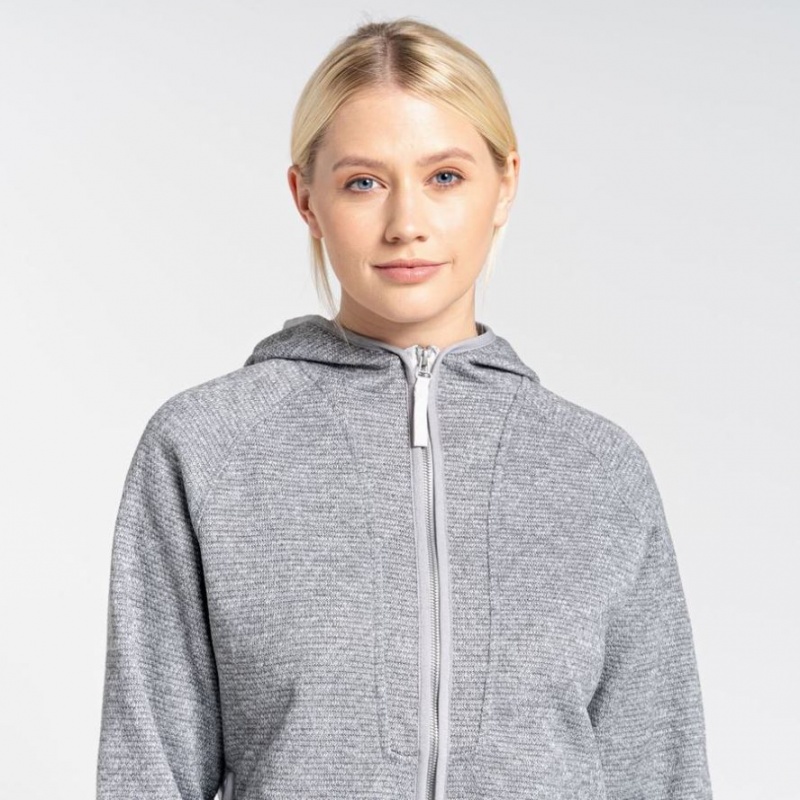 Sweat À Capuche Craghoppers Elena Femme Grise | ETWL43892