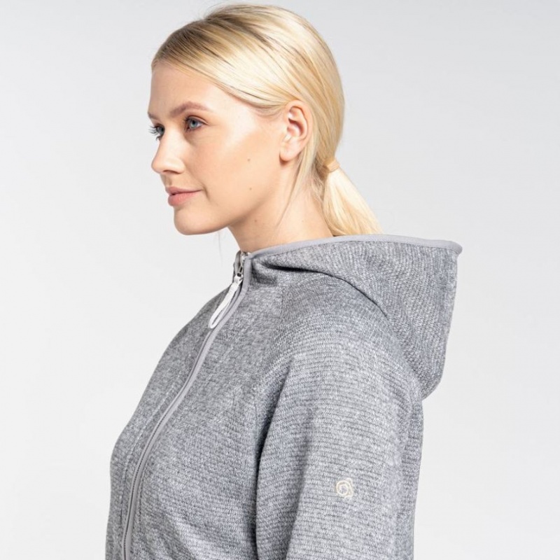 Sweat À Capuche Craghoppers Elena Femme Grise | ETWL43892