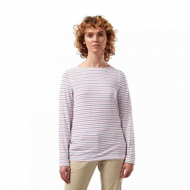 T Shirts Craghoppers NosiLife Erin Long Sleeve Femme Multicolore | VDYK39567