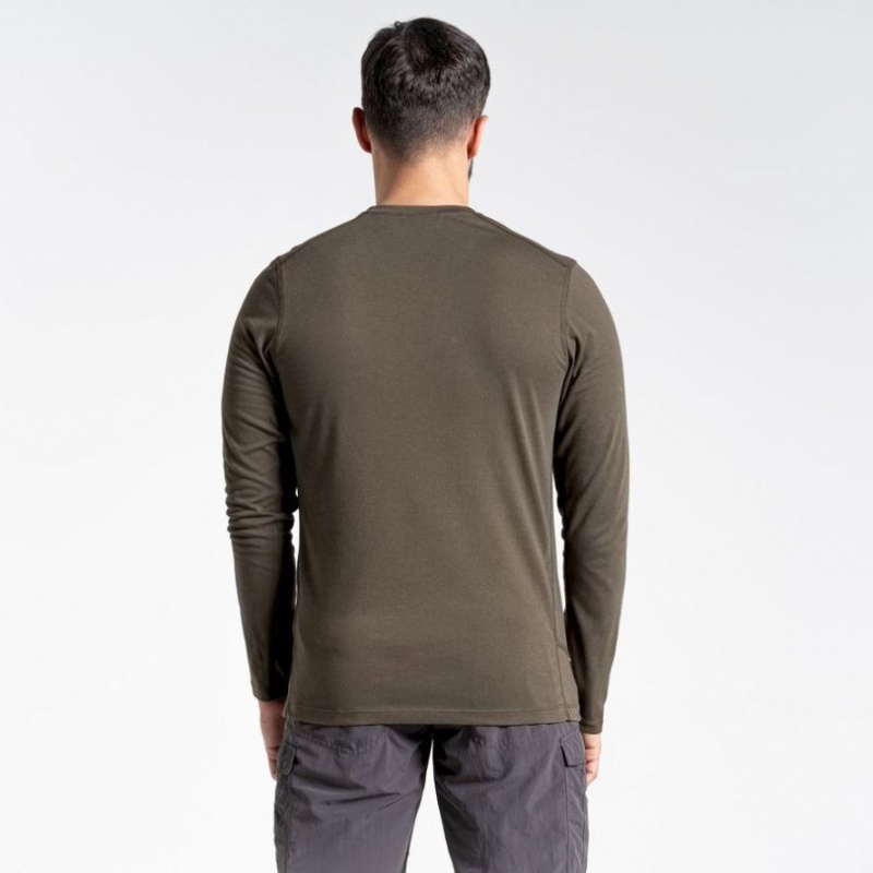 T Shirts Craghoppers NosiLife Talen Long Sleeve Homme Vert Olive | MKQW31820