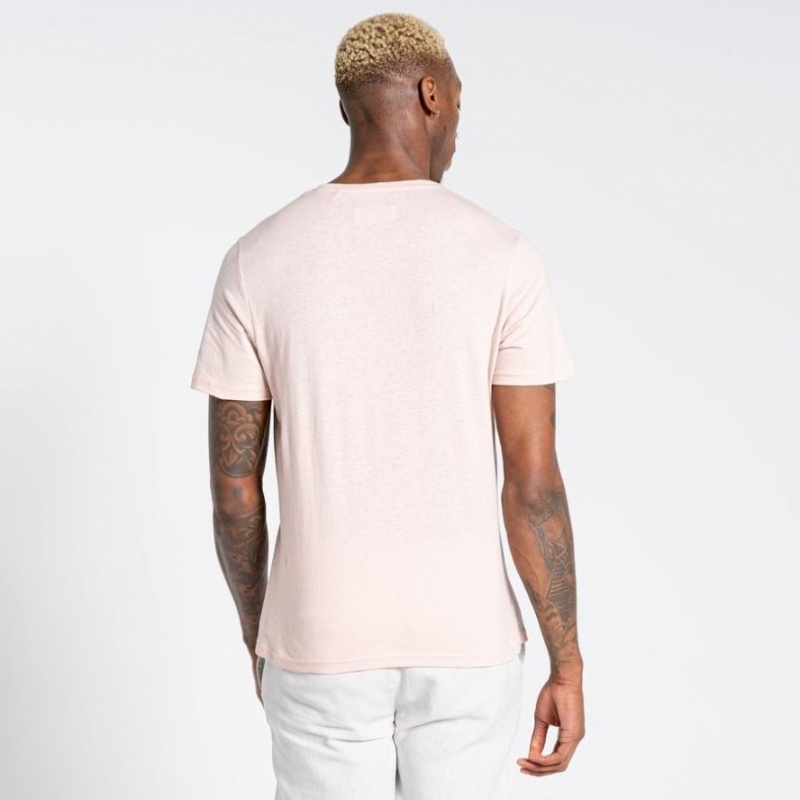 T Shirts Craghoppers Nosibotanical Sten Corta Sleeve Homme Rose | BYCP58621