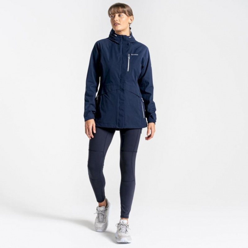 Veste Imperméable Craghoppers Caldbeck Femme Bleu Marine | DFSI28416