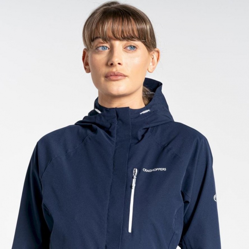 Veste Imperméable Craghoppers Caldbeck Femme Bleu Marine | DFSI28416