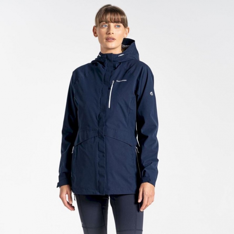 Veste Imperméable Craghoppers Caldbeck Femme Bleu Marine | DFSI28416