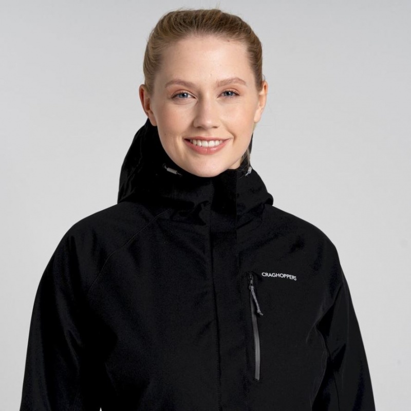 Veste Imperméable Craghoppers Caldbeck Femme Noir | NHRK20748