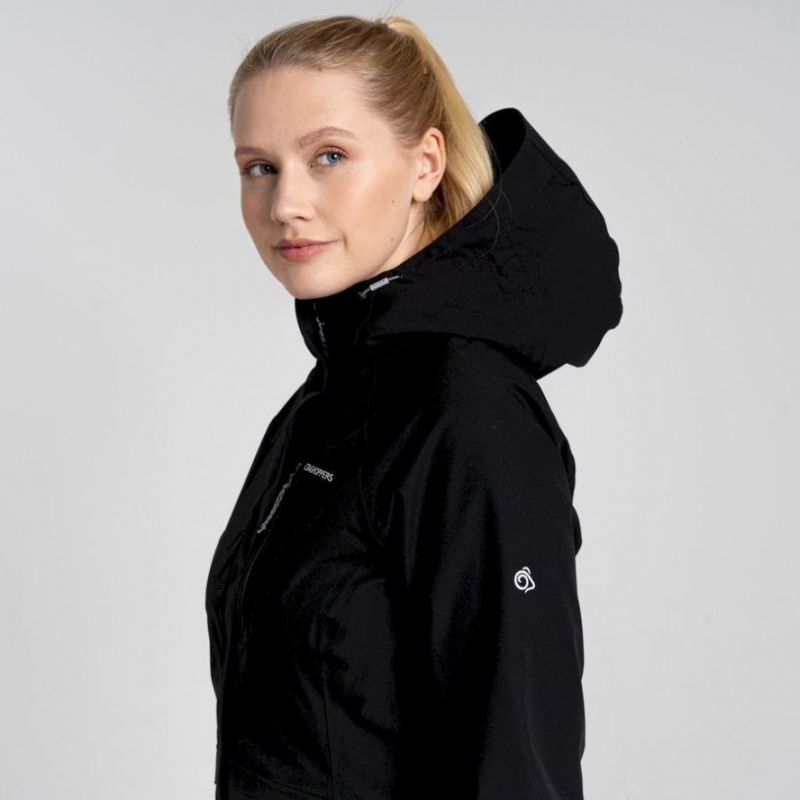 Veste Imperméable Craghoppers Caldbeck Femme Noir | NHRK20748