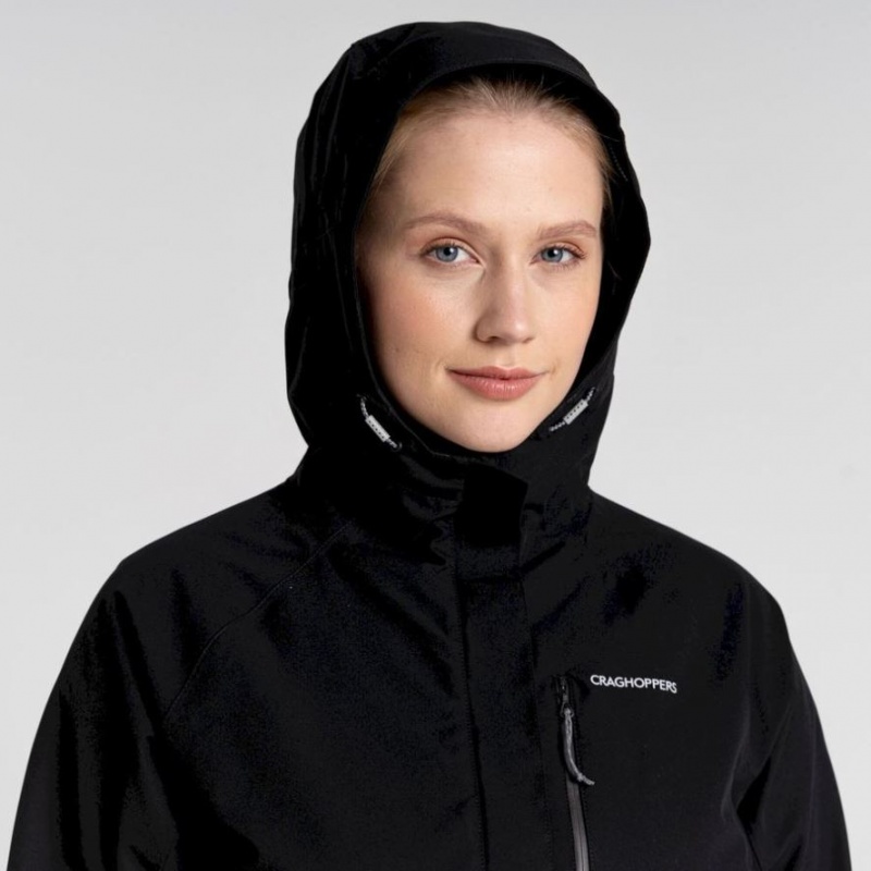 Veste Imperméable Craghoppers Caldbeck Femme Noir | NHRK20748