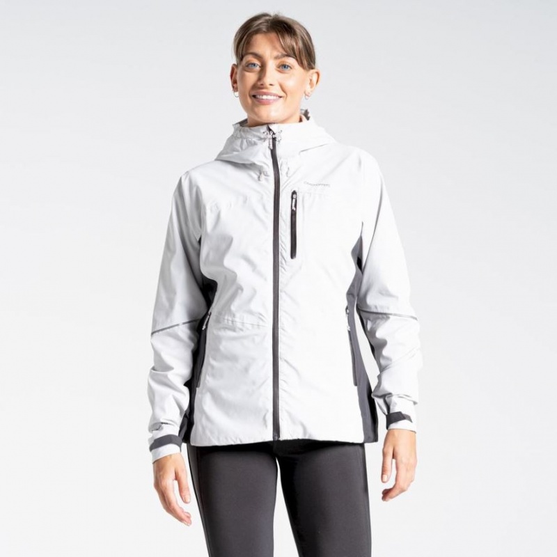 Veste Imperméable Craghoppers Dynamic Femme Blanche | ZACT18256