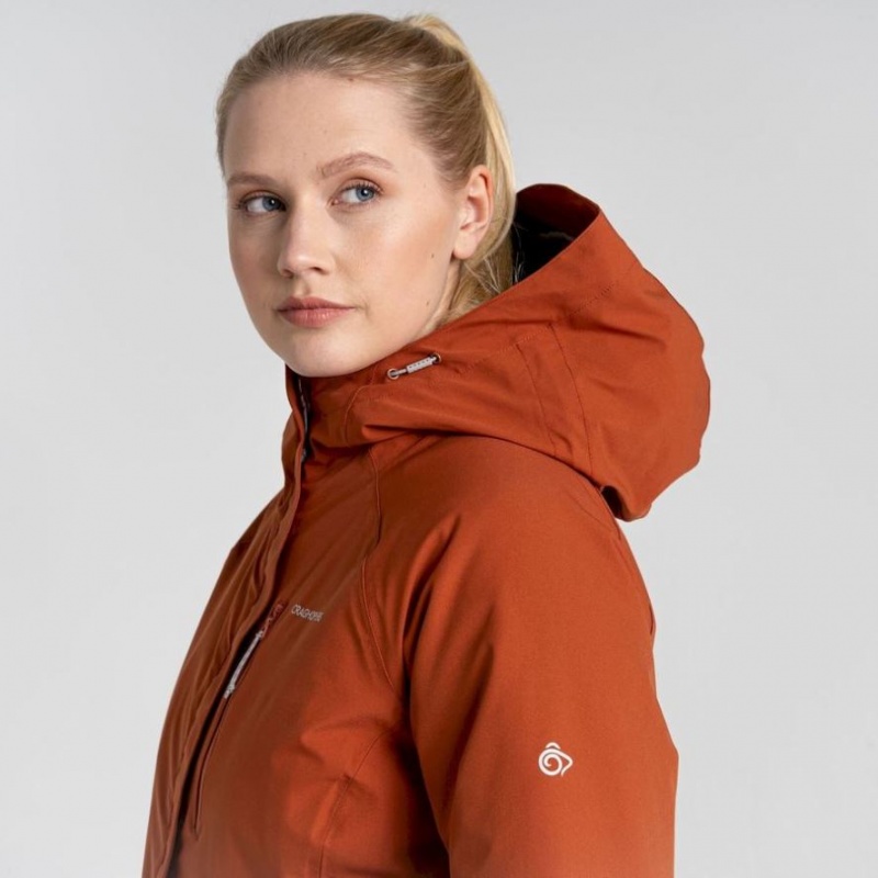 Veste À Capuche Craghoppers 3 In 1 Femme Marron | KOSA57814