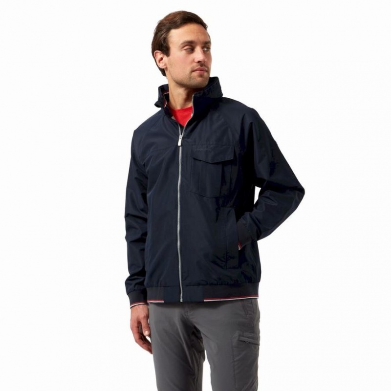 Veste À Capuche Craghoppers Aiken Homme Bleu Marine | WRVS54219