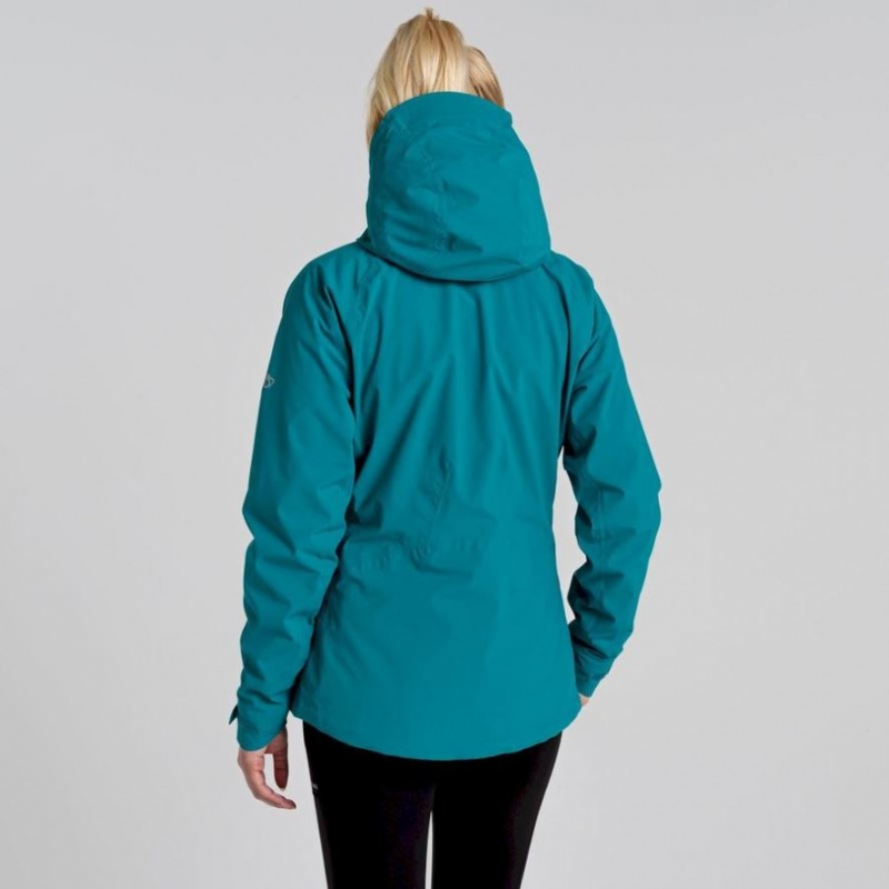 Veste À Capuche Craghoppers Anza Femme Turquoise | BNTE76453