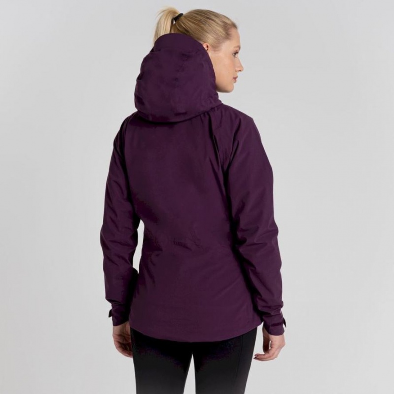 Veste À Capuche Craghoppers Anza Femme Violette | OCDS49673