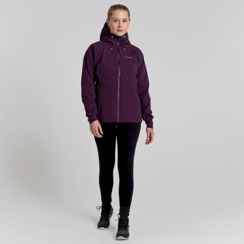 Veste À Capuche Craghoppers Anza Femme Violette | OCDS49673