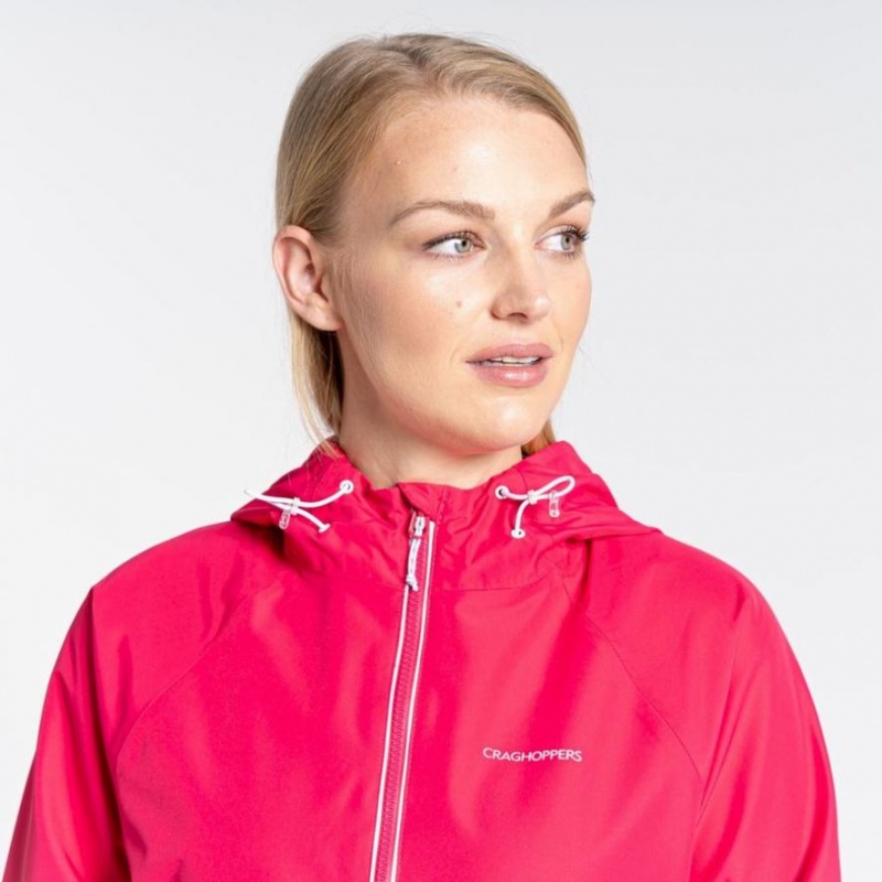 Veste À Capuche Craghoppers Brielle Femme Rose | XRKZ68419