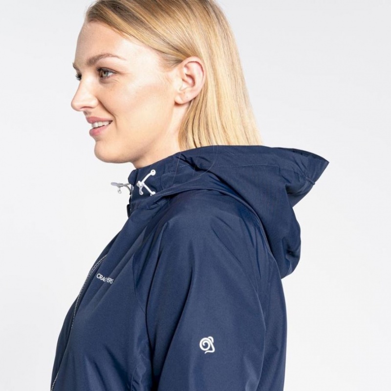 Veste À Capuche Craghoppers Brielle Femme Bleu Marine | BXEL69582