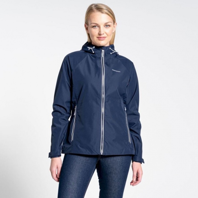 Veste À Capuche Craghoppers Brielle Femme Bleu Marine | BXEL69582